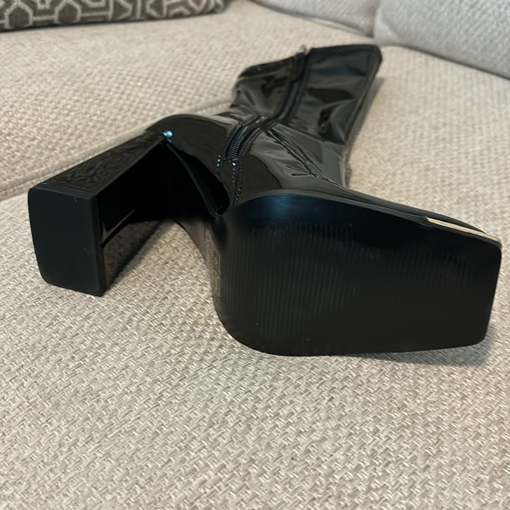 Aldo Patent Black Boots - Picture 4 of 4